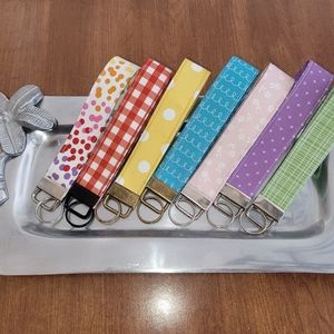 Keychain Wristlet. Key Fob holder.